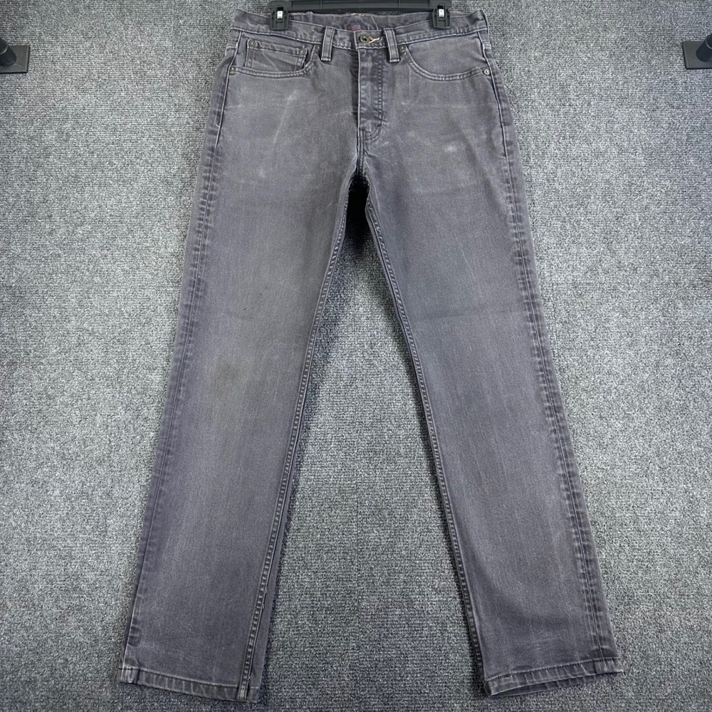 Levi's 511 Slim Fit Jeans Mens W34 L32 Charcoal Gray Denim Pants